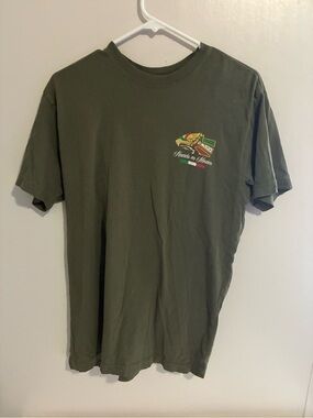 Mens Freedom Ranch Army Green T-Shirt SZ Large